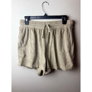 Everlane Athletic Shorts M Beige Terry Cloth casual preppy spring vacation